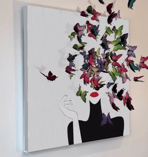 Butterfly Lady - Canvas